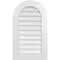 Ekena Millwork Round Top Surface Mount PVC Gable Vent: Non-Functional, w/ 3-1/2"W x 1"P Standard Frame, 20"W x 34"H GVPRT20X3401SN - alternate 1